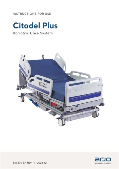 INSTRUCTIONS FOR USE Citadel Plus .